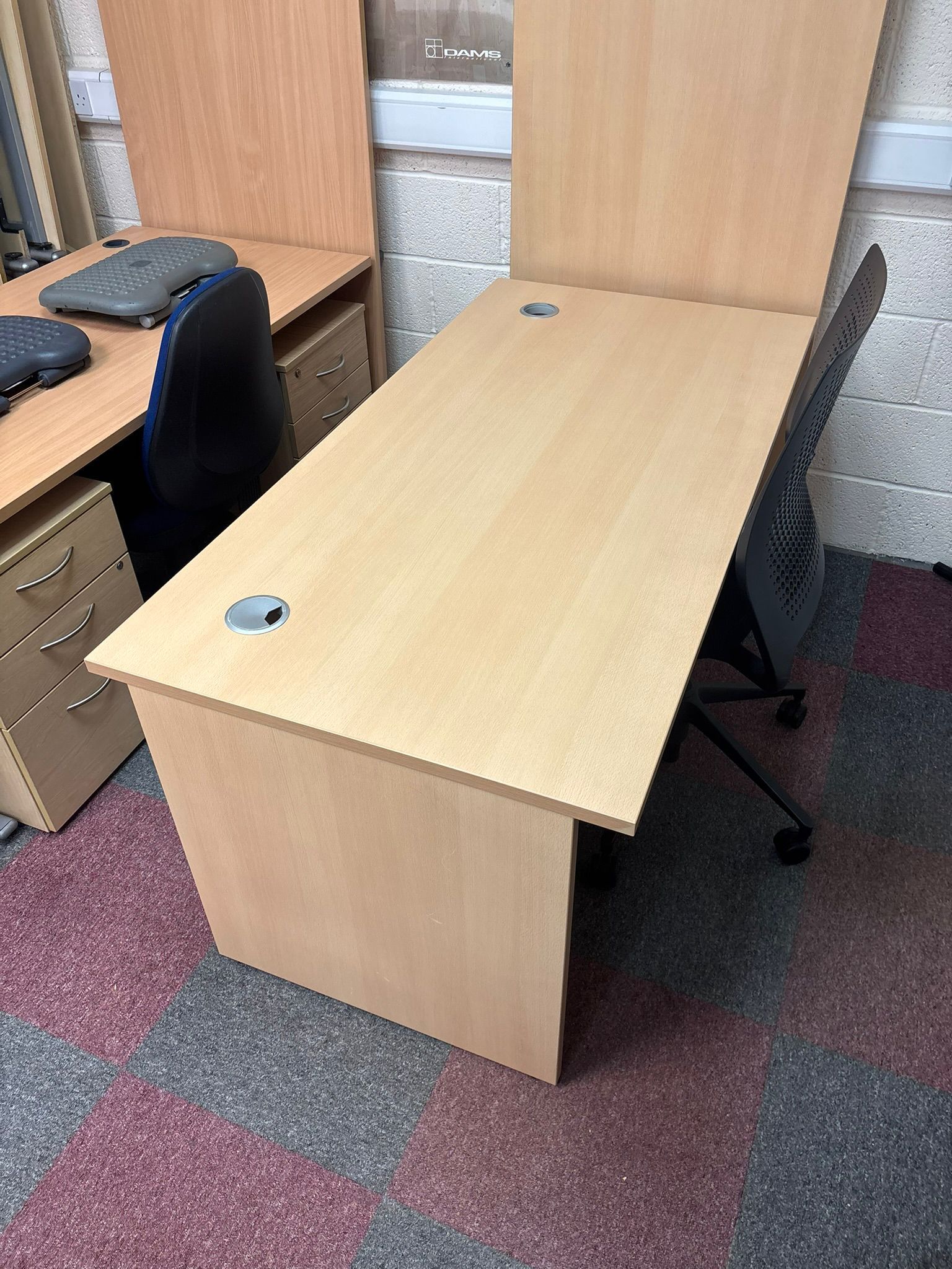 Used Straight Panelled End Desks