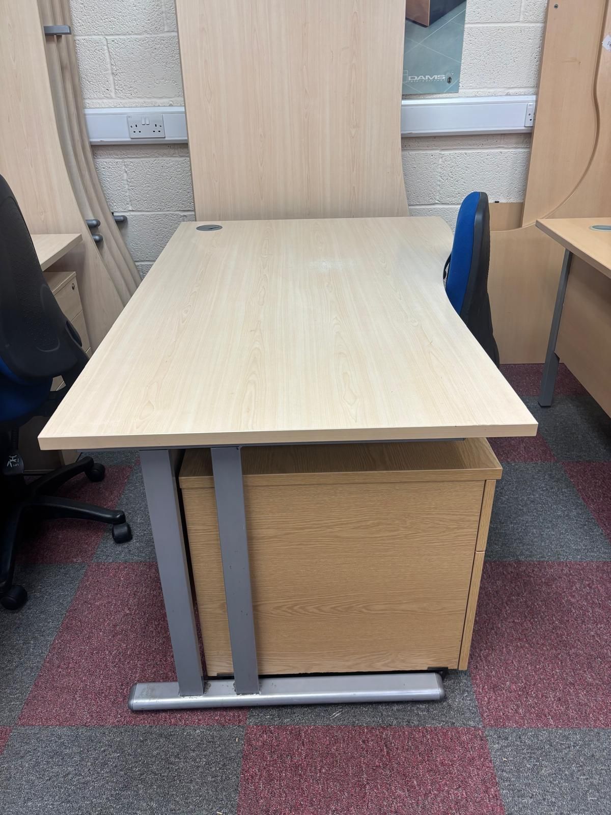 Maple Wave Desks - Left And Right