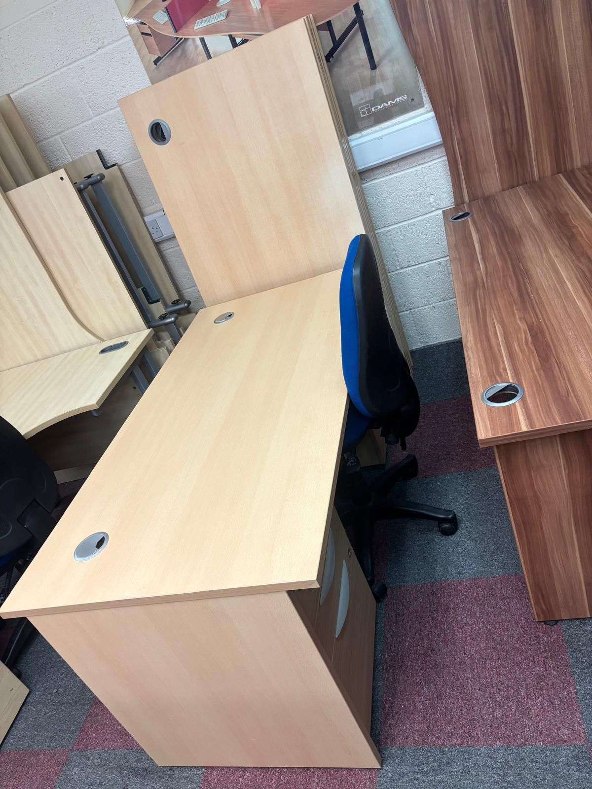 Used 1600mm Straight Desk