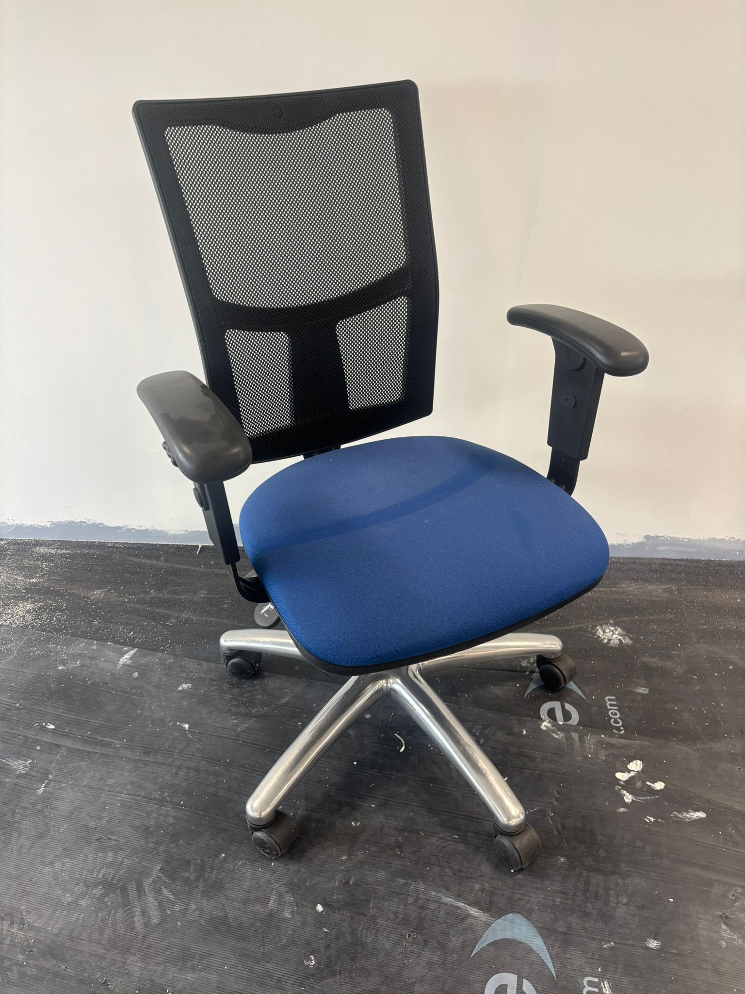 Used Operator Chairs - Blue With Mesh Back