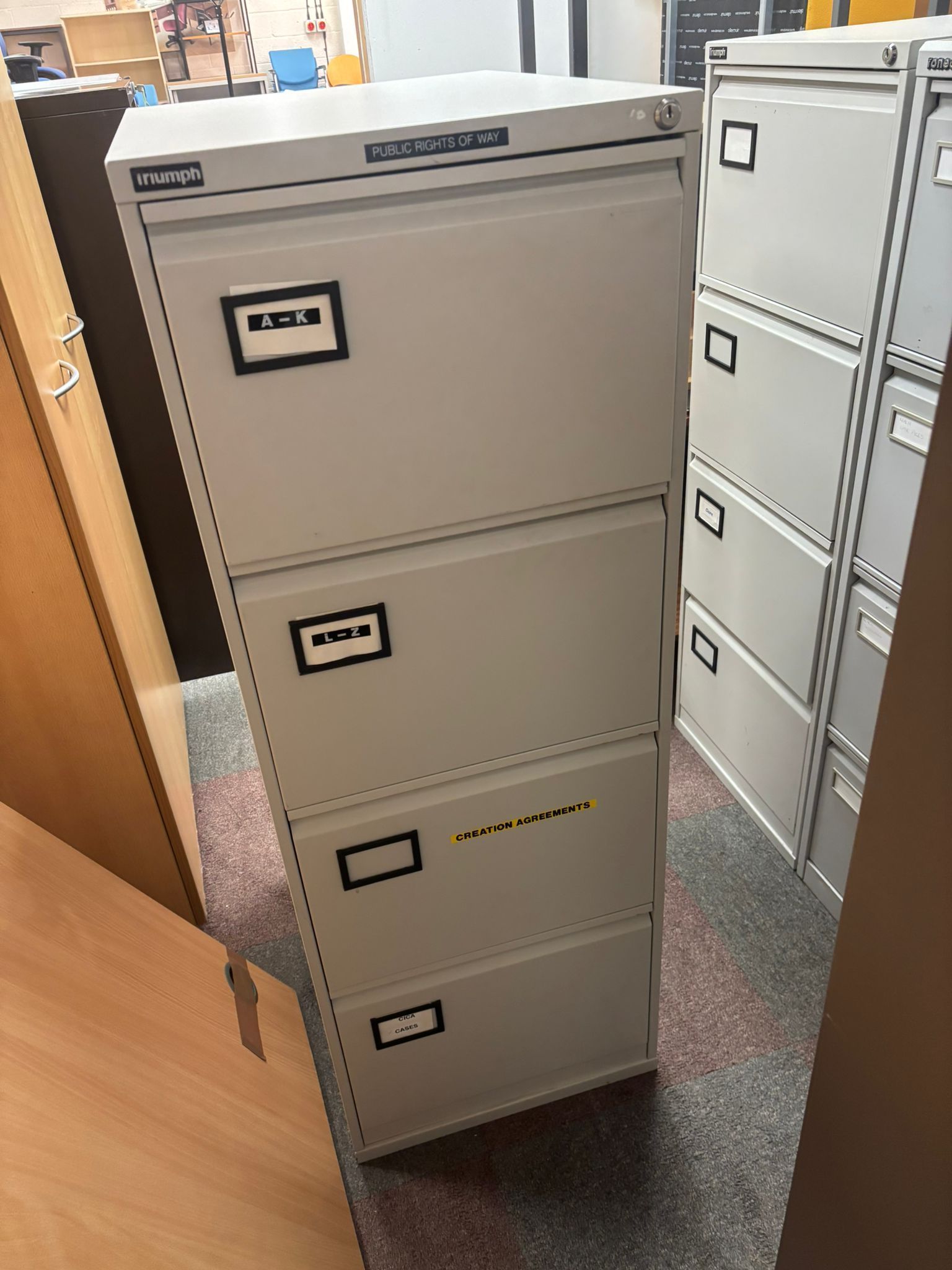 Triumph Silver Filing Cabinet