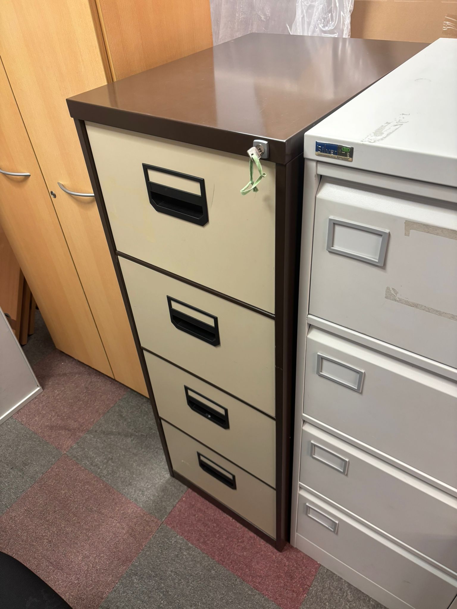 Coffee And Cream Filing Cabinet