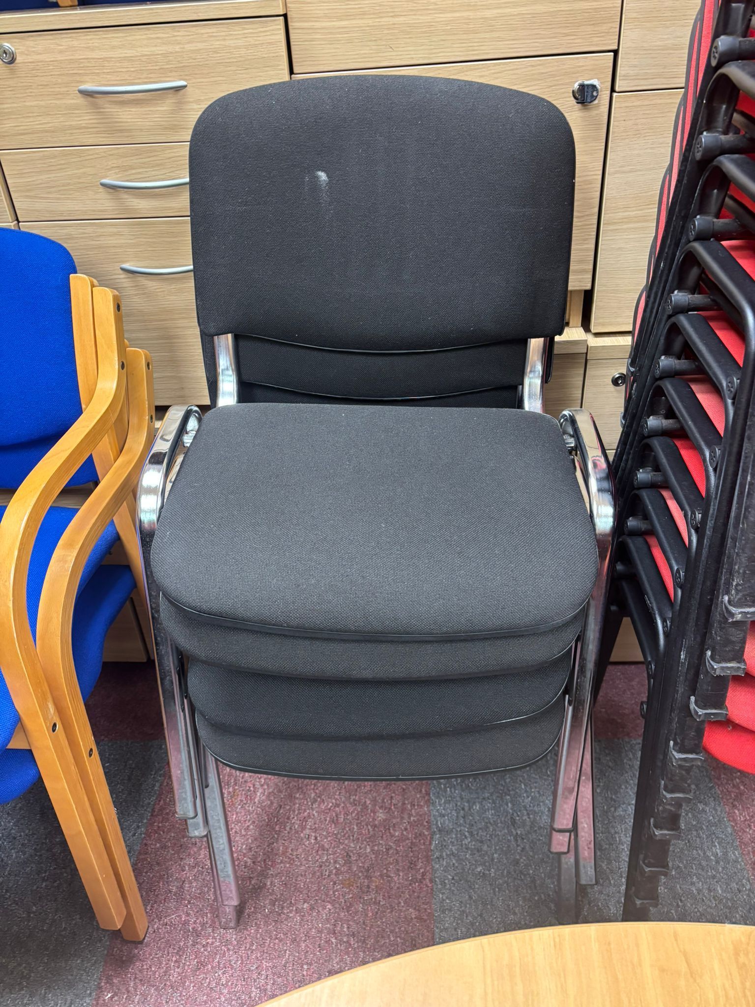 Used Black Meeting Chairs