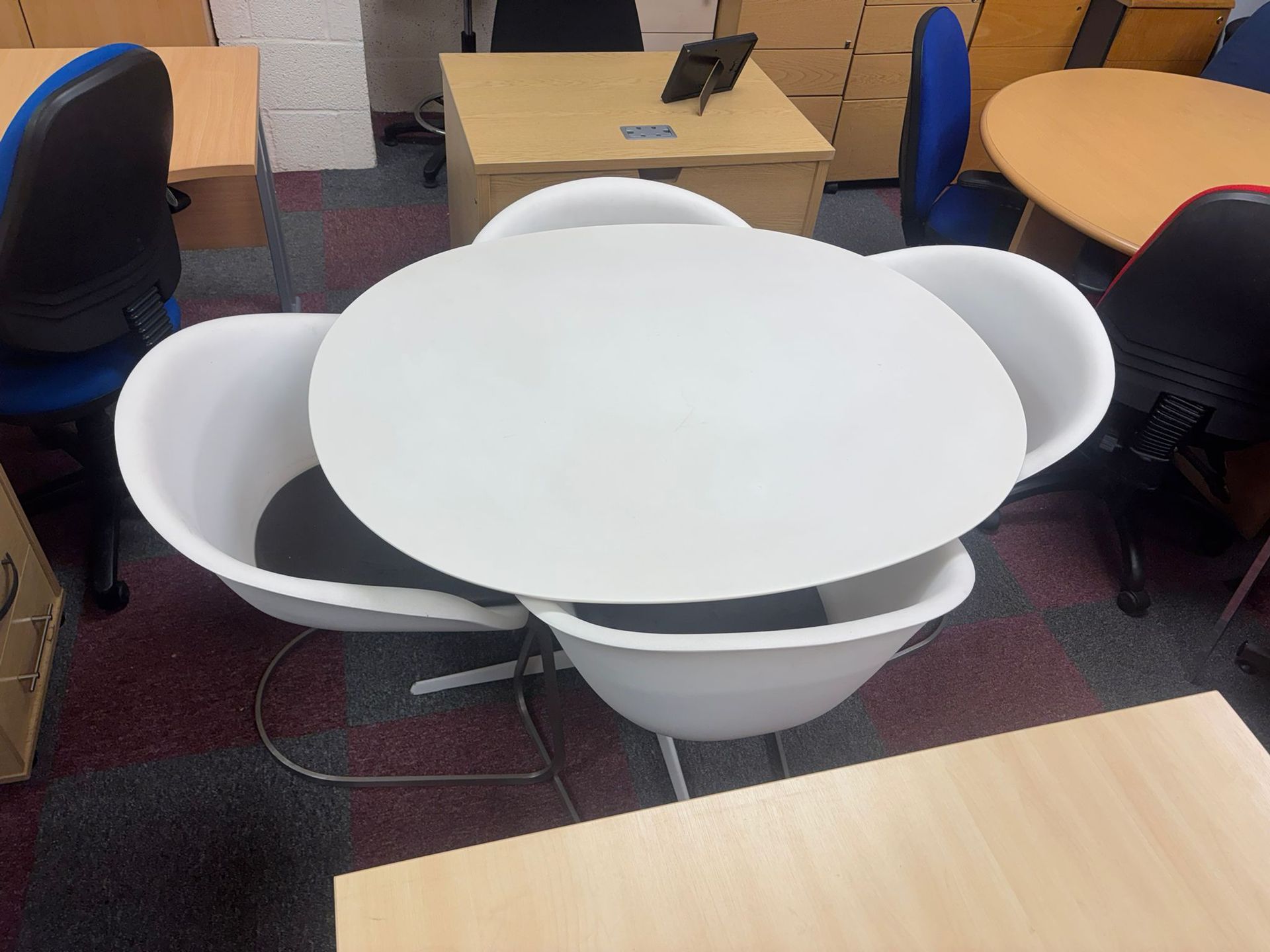 Used Meeting Table With Matching Chairs