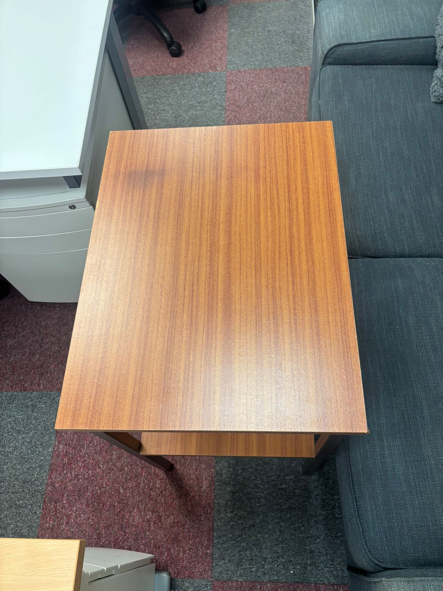 Small Wooden Metal Framed Table