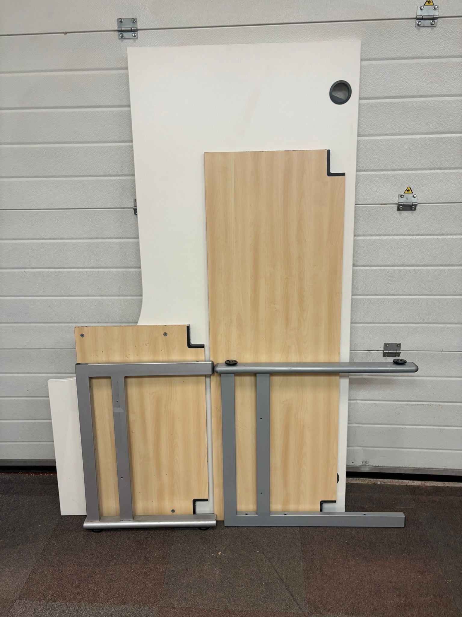 Used 1800 mm Right Hand Desk - White