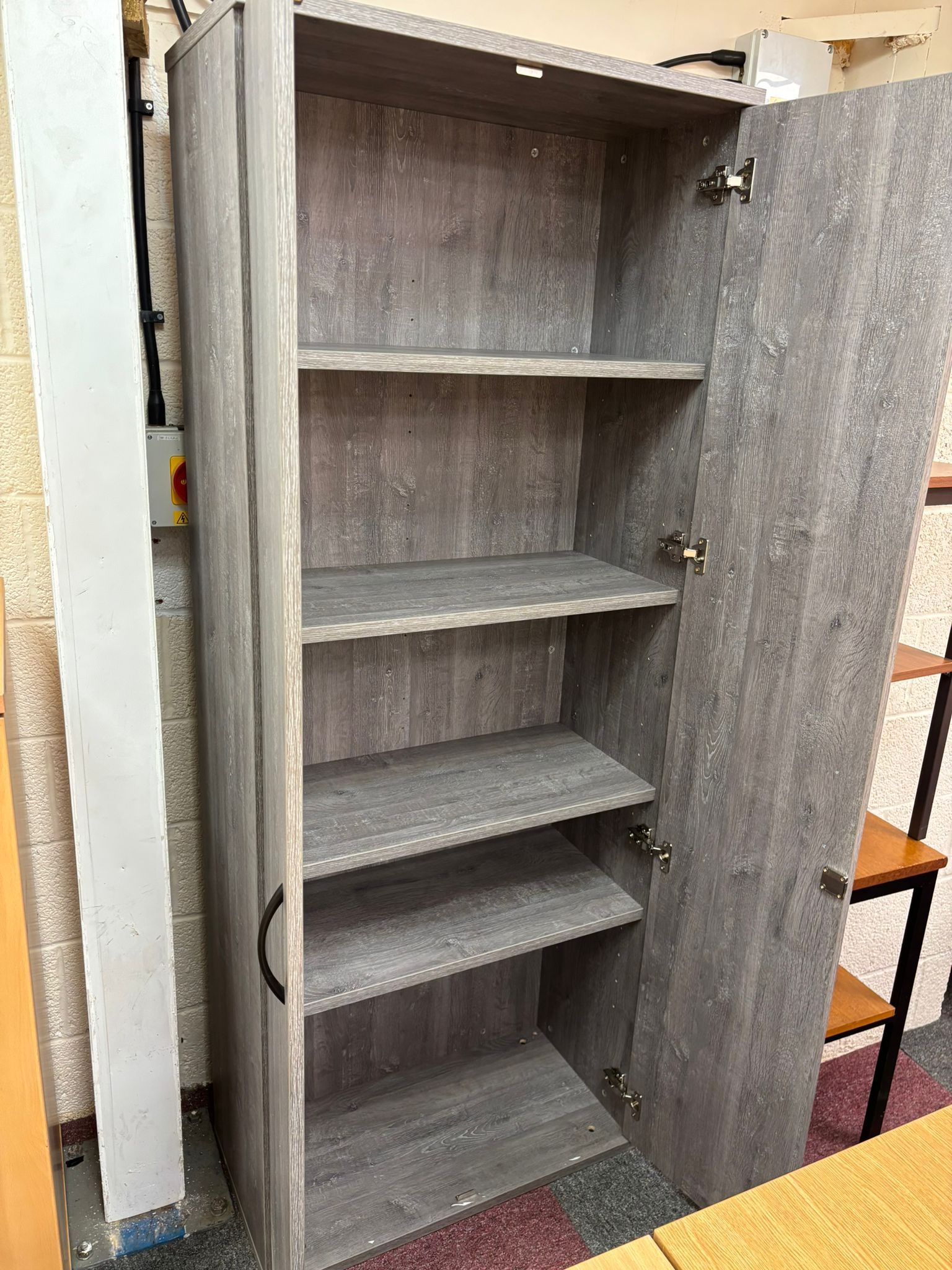 Used Grey Oak Storage Cupboard