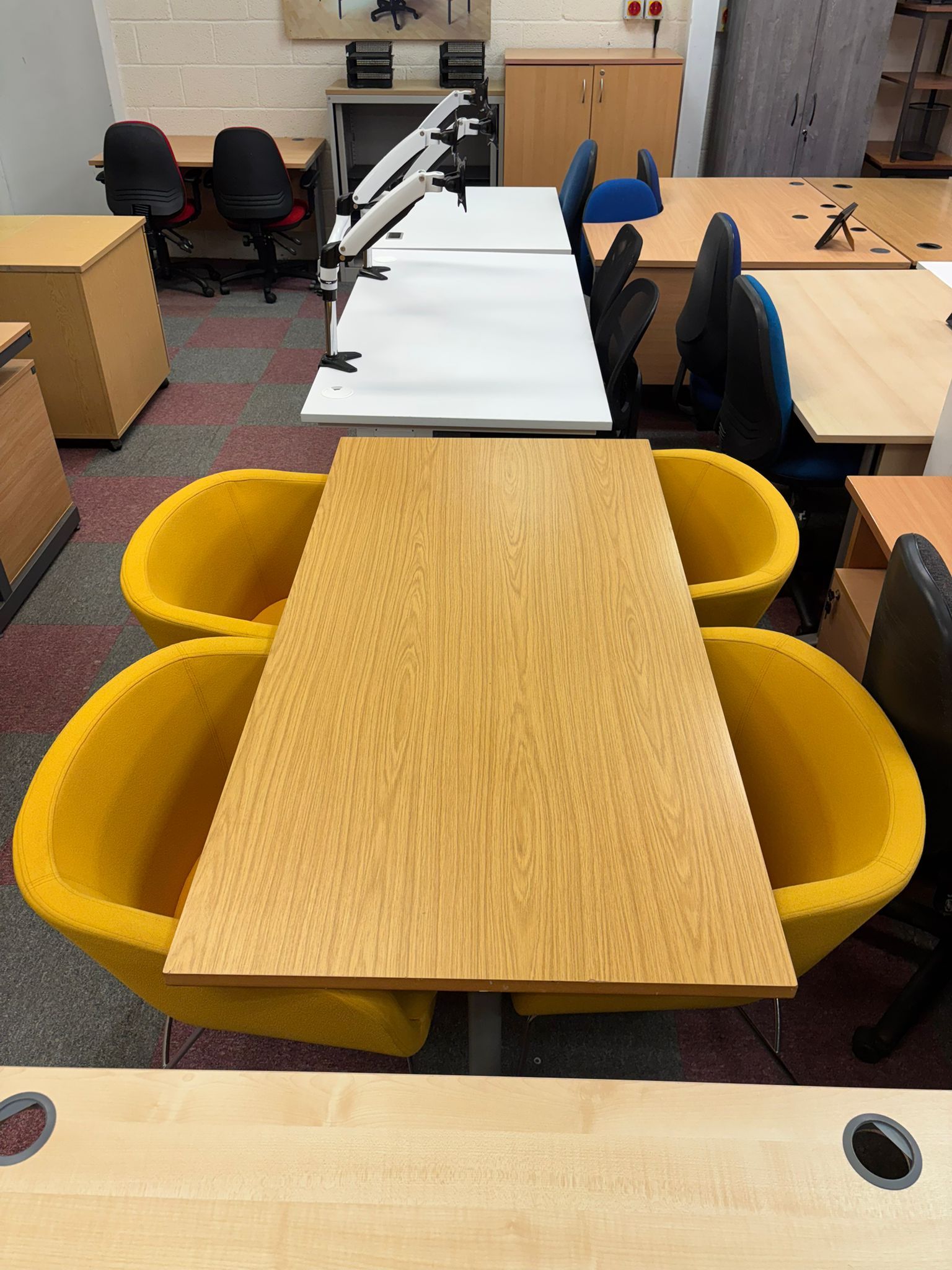 Used Meeting Chairs - Yellow Fabric