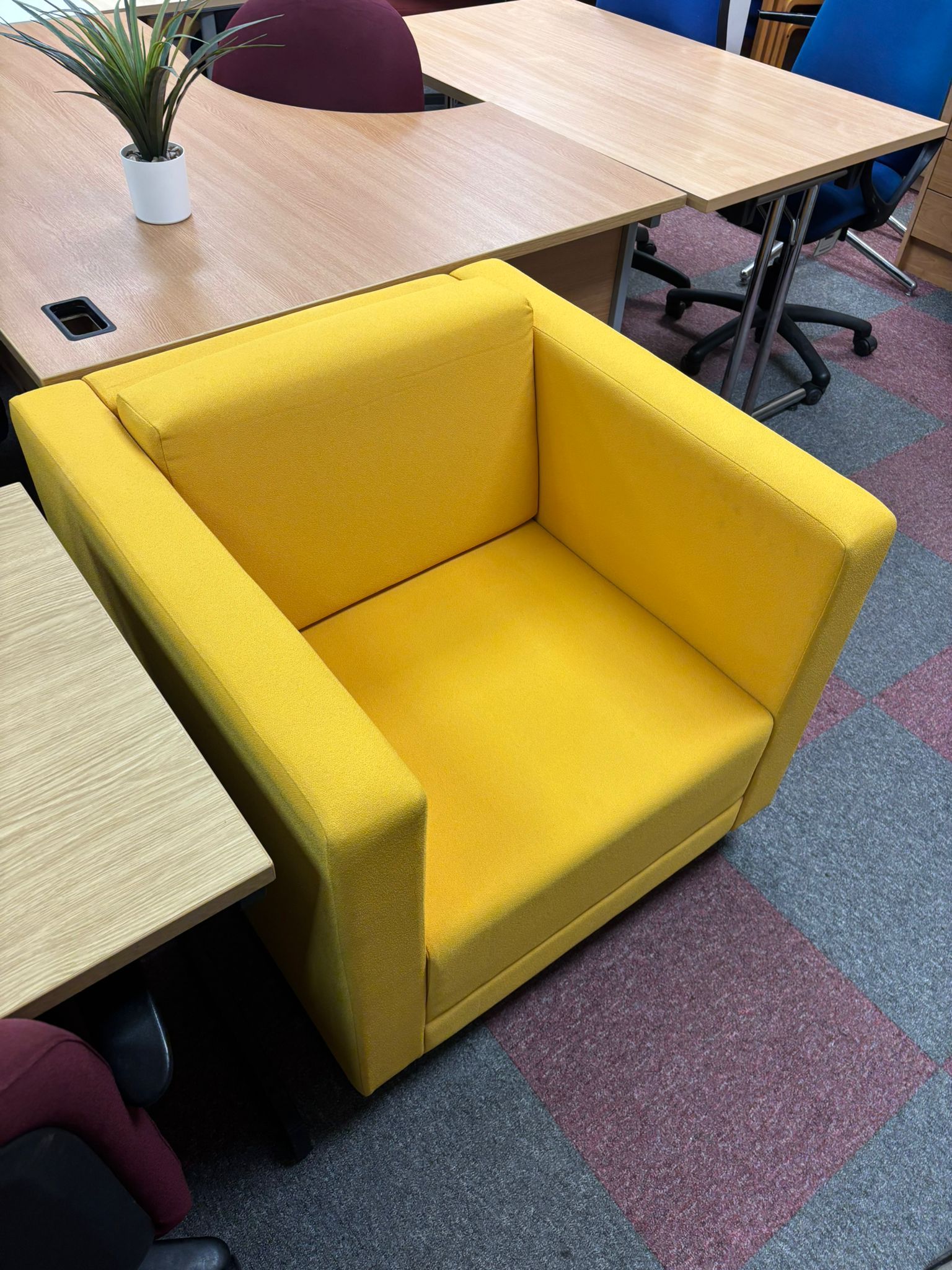 Used Yellow Reception Chair