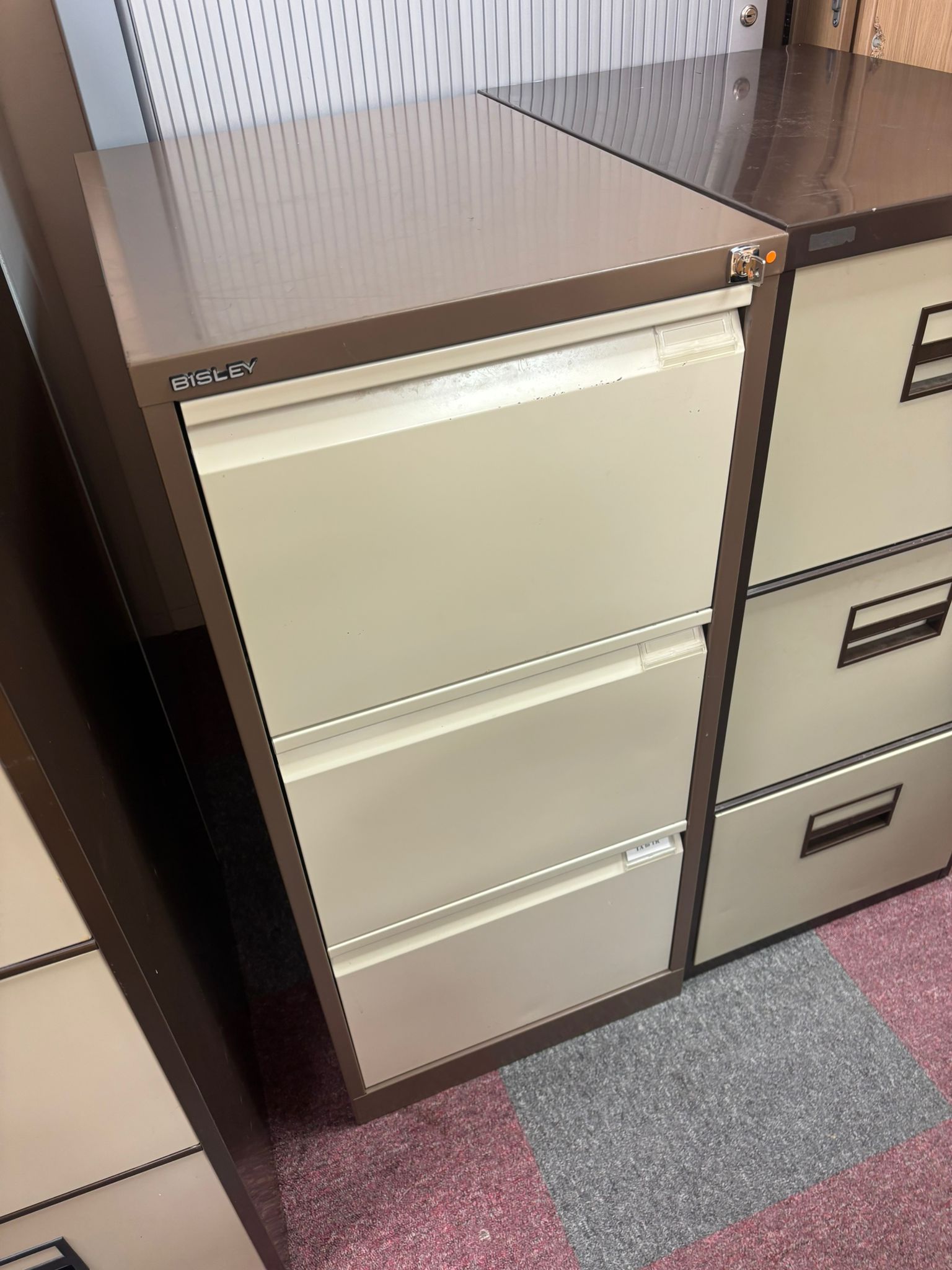 Used Bisley 3 Drawer Filing Cabinet