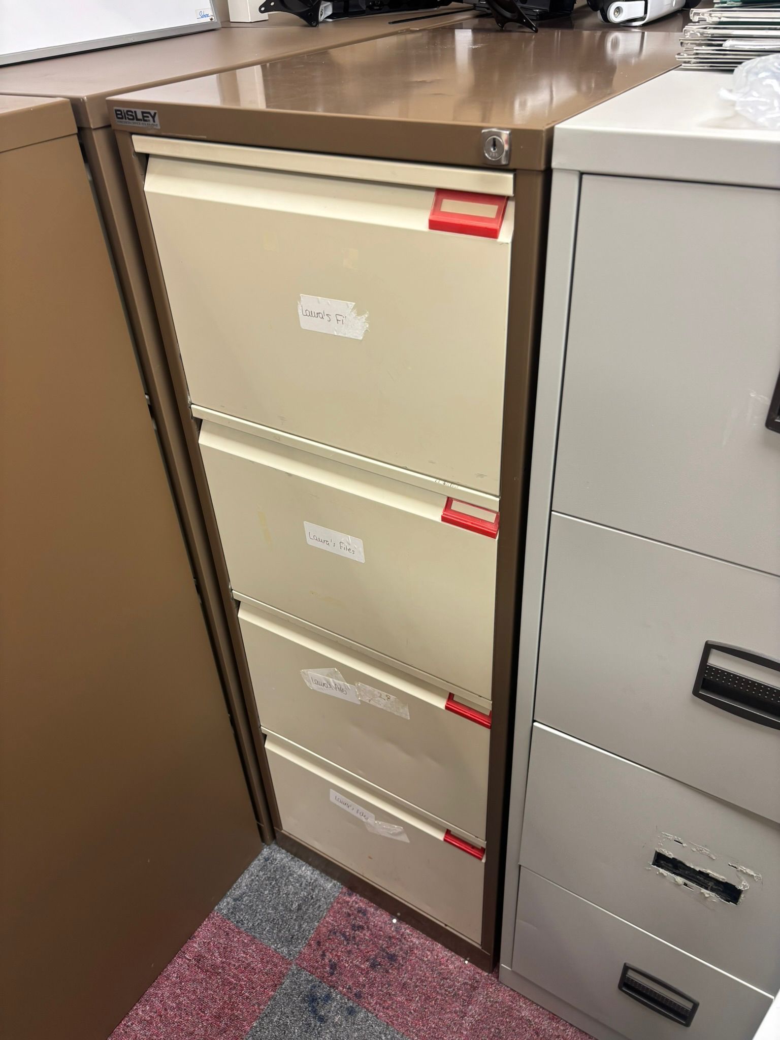 Used Bisley 4 Drawer Filing Cabinet