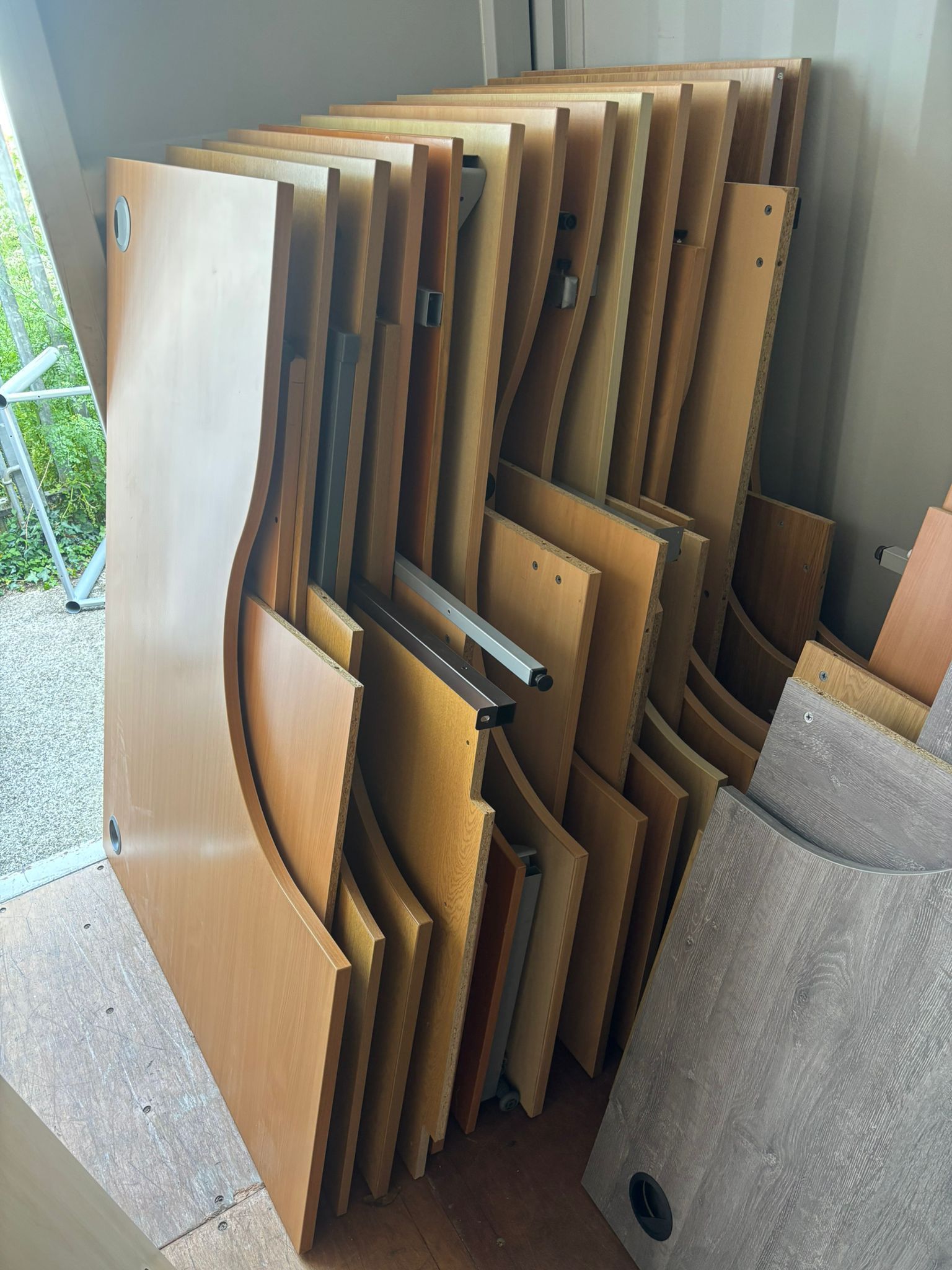 Used Range of 1600 mm Left Hand Return Desks