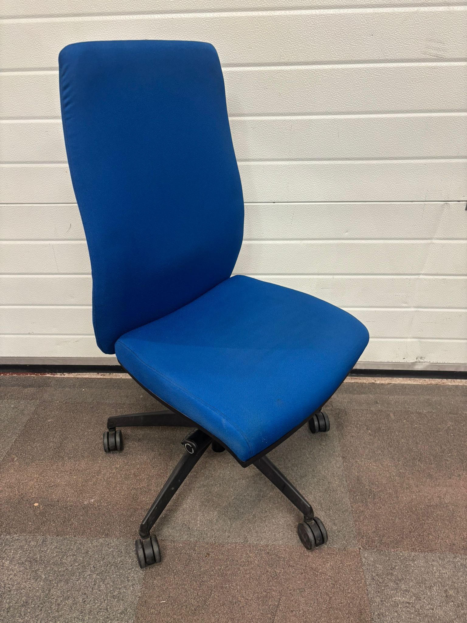 Used Blue Fabric Operator Chair