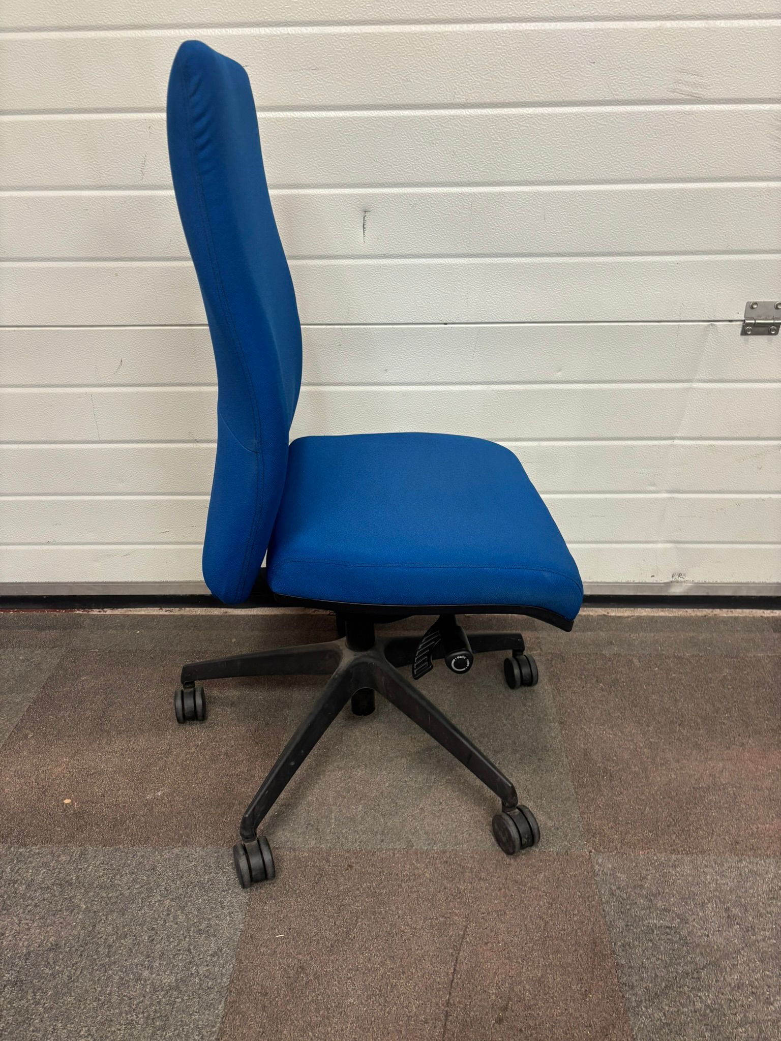 Used Blue Fabric Operator Chair