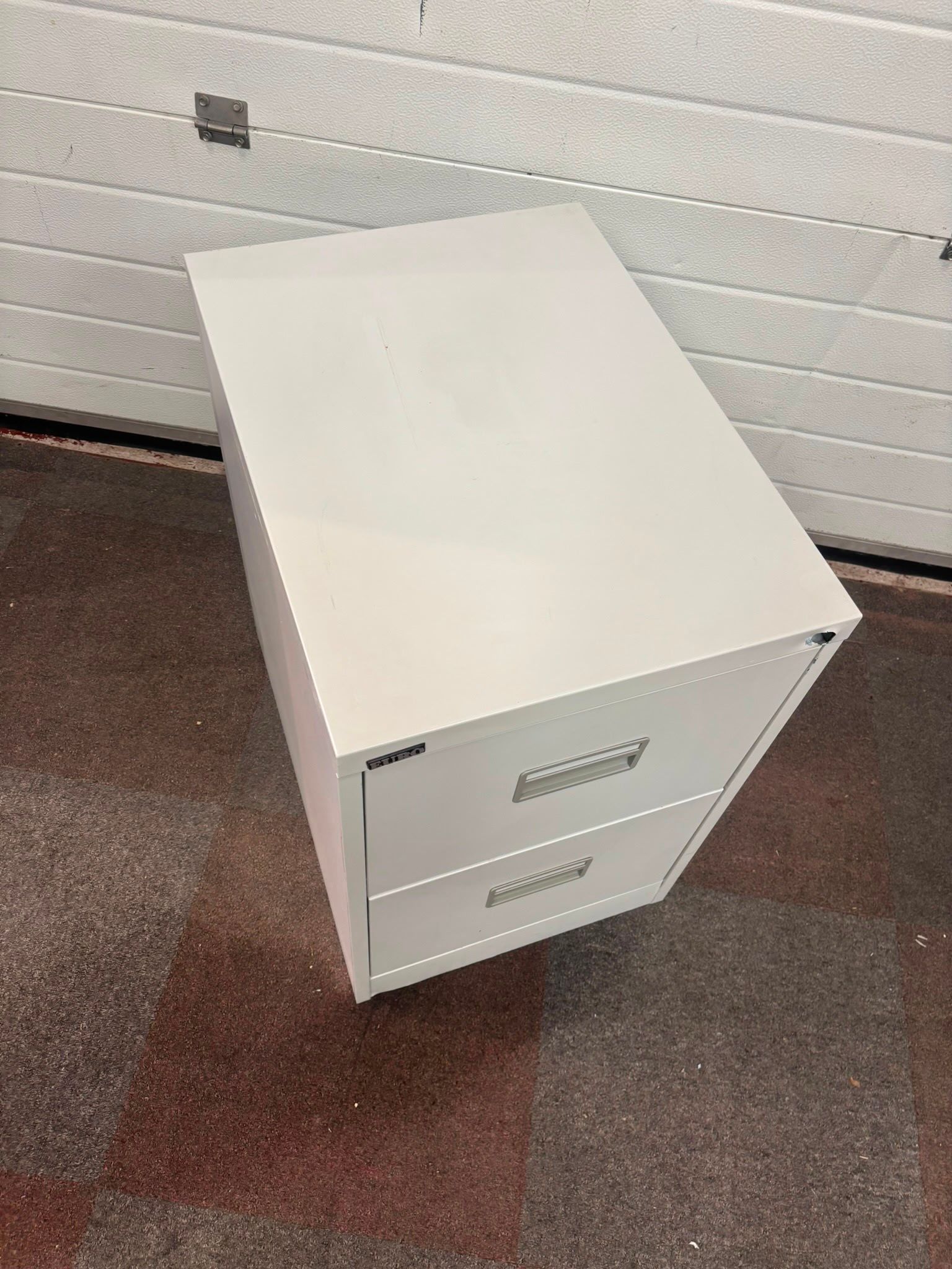 Used 2 Drawer Euro Filing Cabinet - No lock