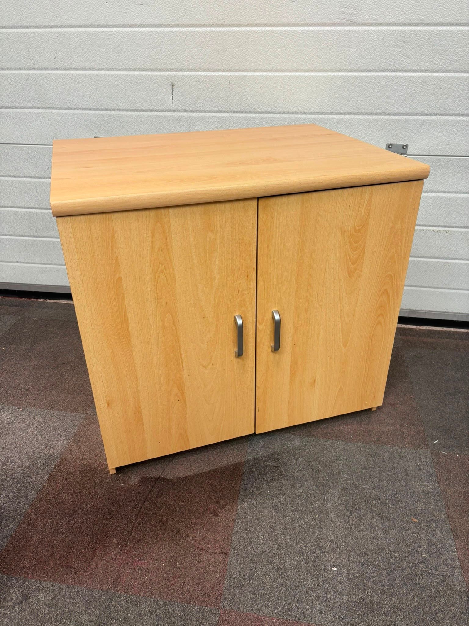 Used Low Level Wooden Storage Cupboard
