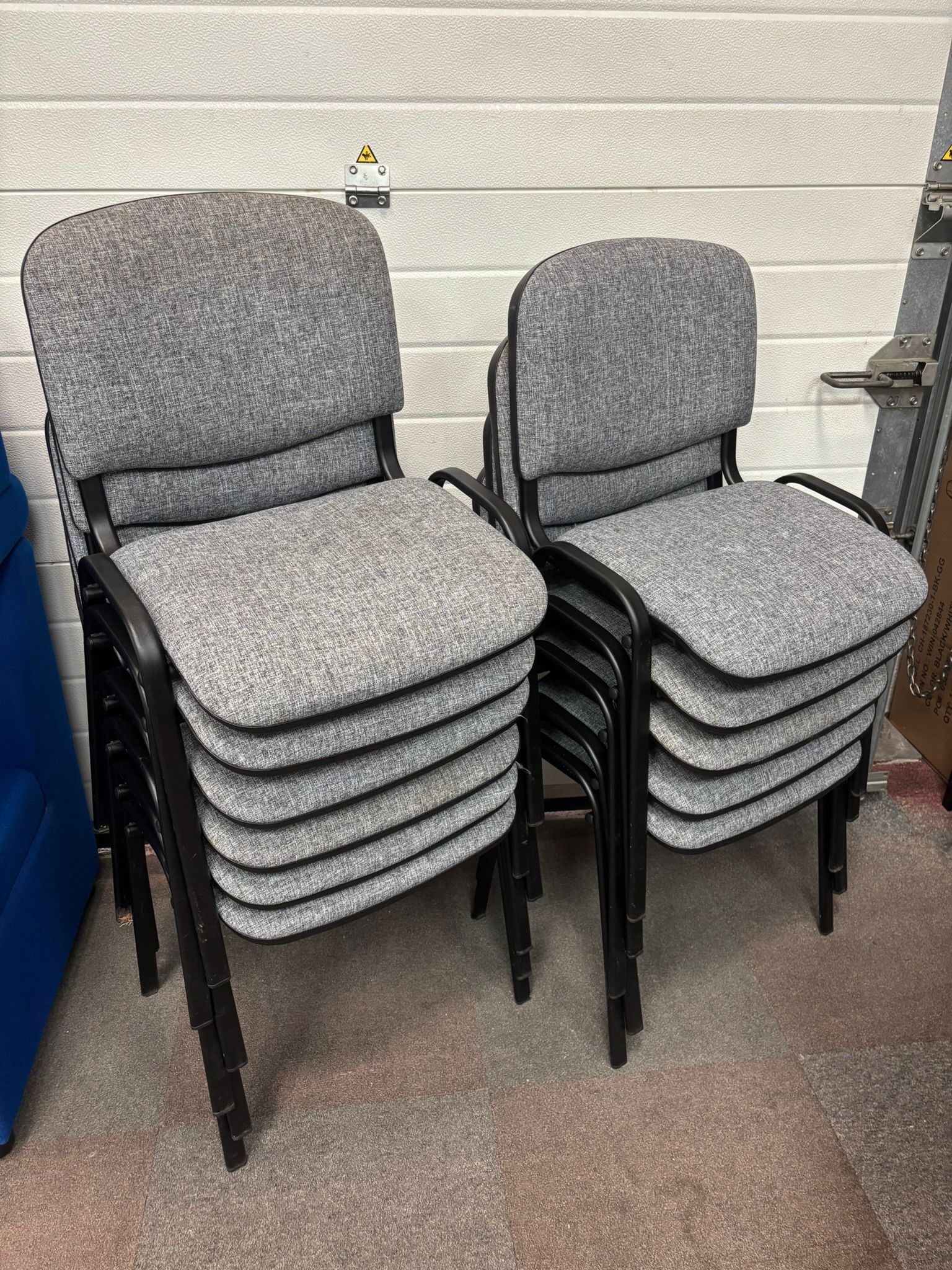Used Taurus Light Grey Stacking Chairs