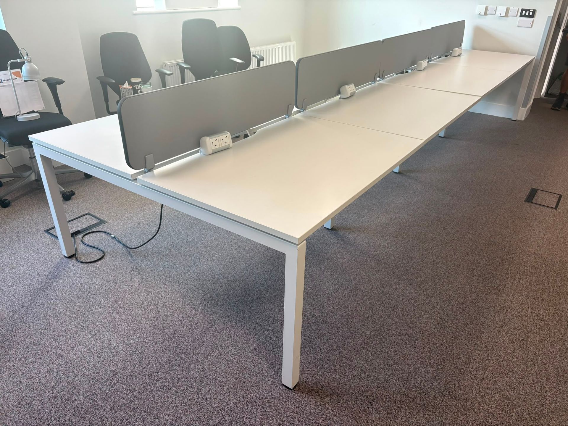 Used Bench Desking - 8 Person