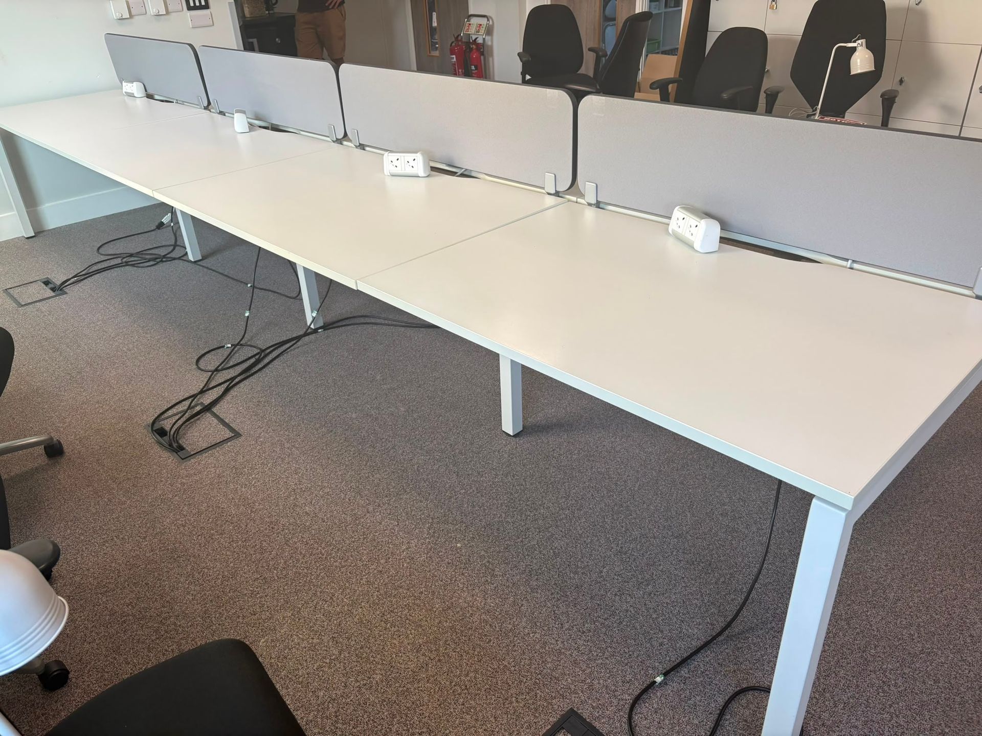 Used Bench Desking - 8 Person