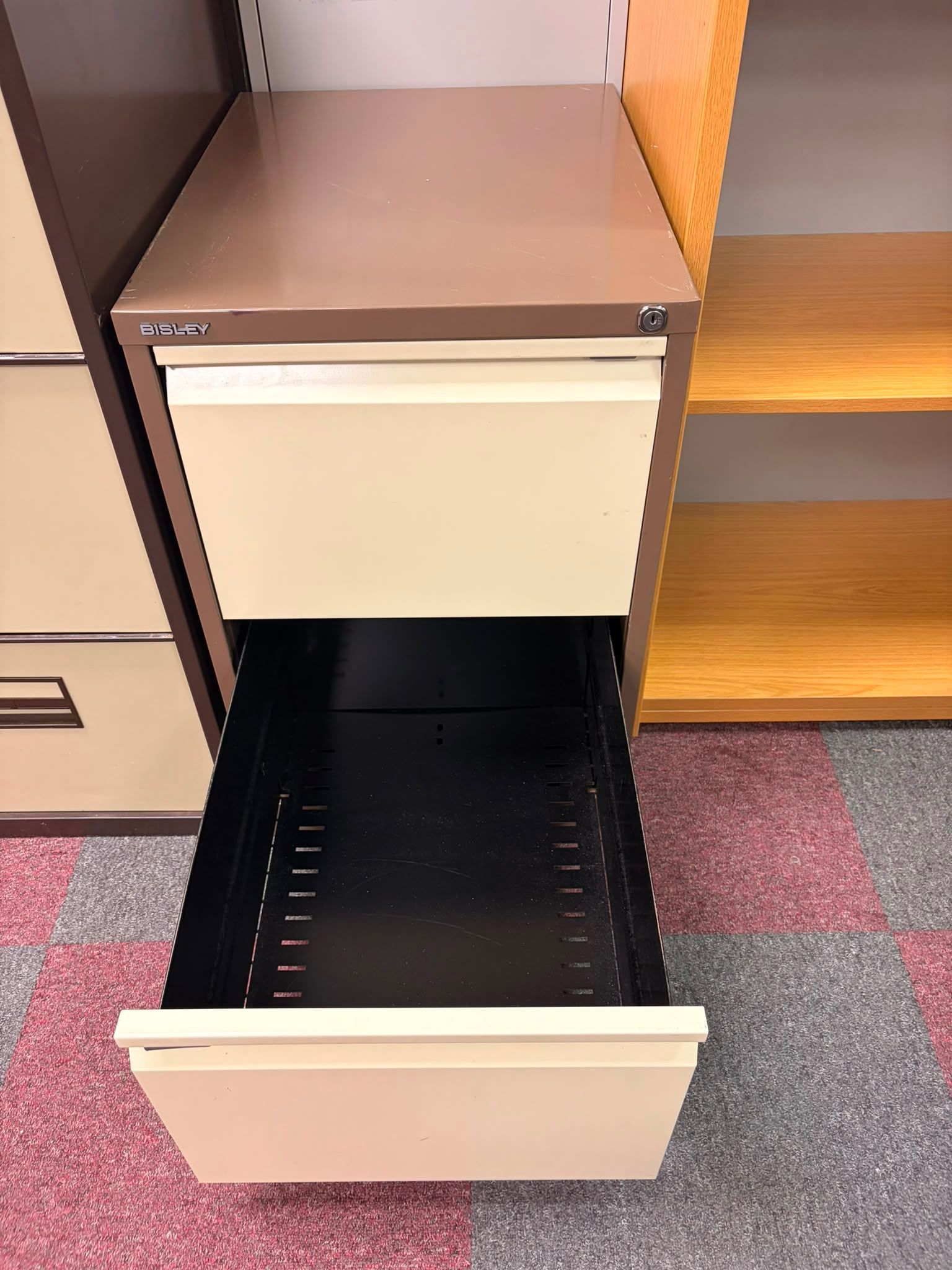 Used Bisley Two Drawer Filing cabinet