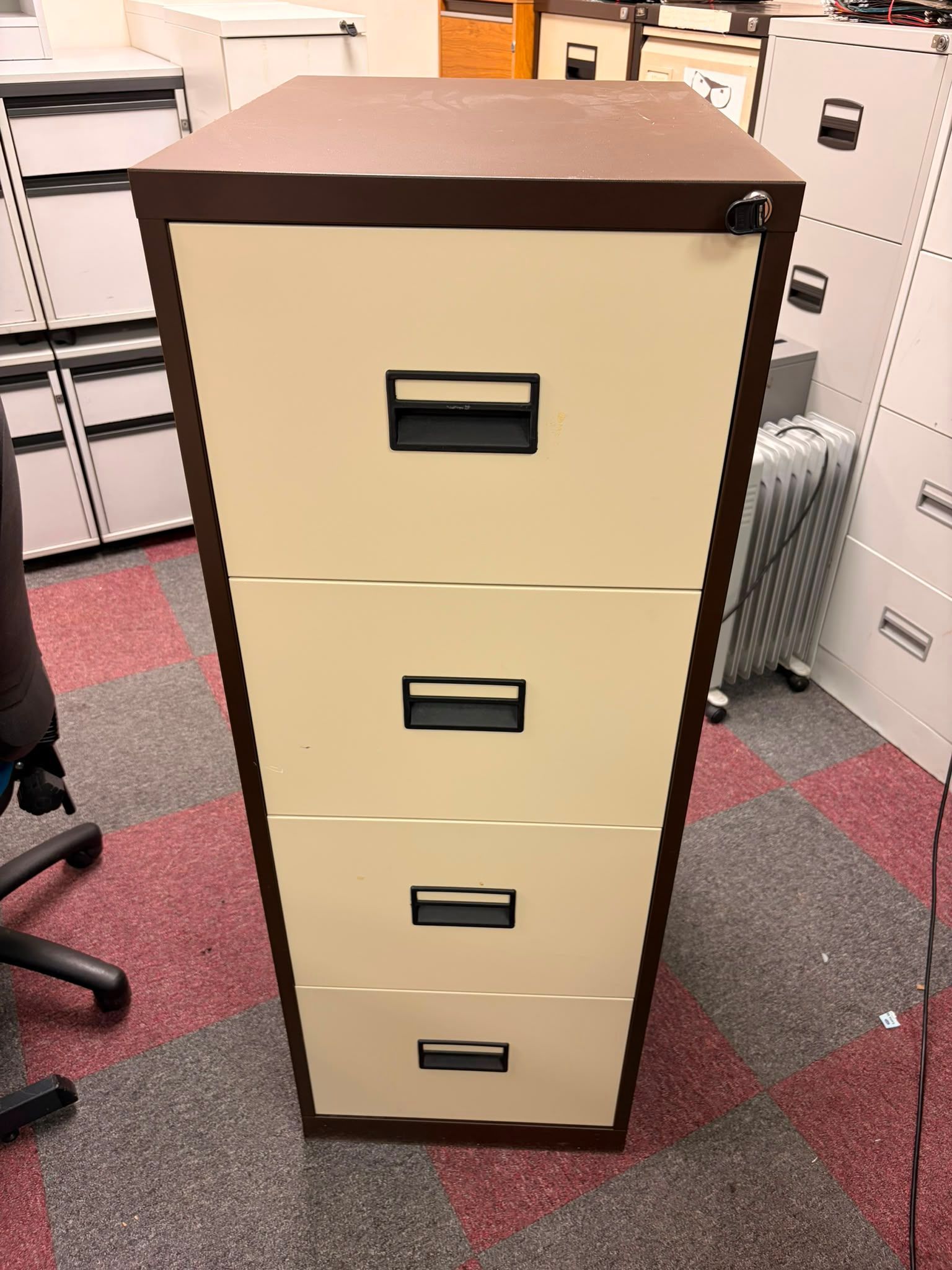 Used Coffee & Cream Filing Cabinet