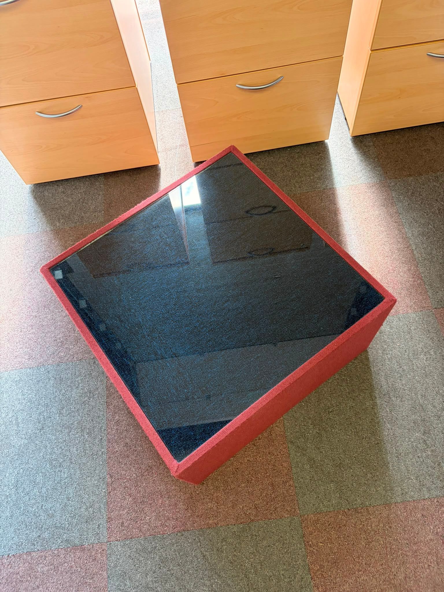 Used Low Level Coffee Table - Fabric Surround