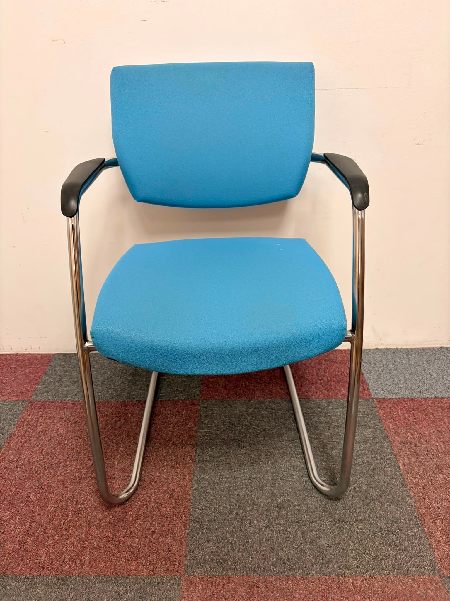 Used Stackable Meeting Chairs - Light Blue