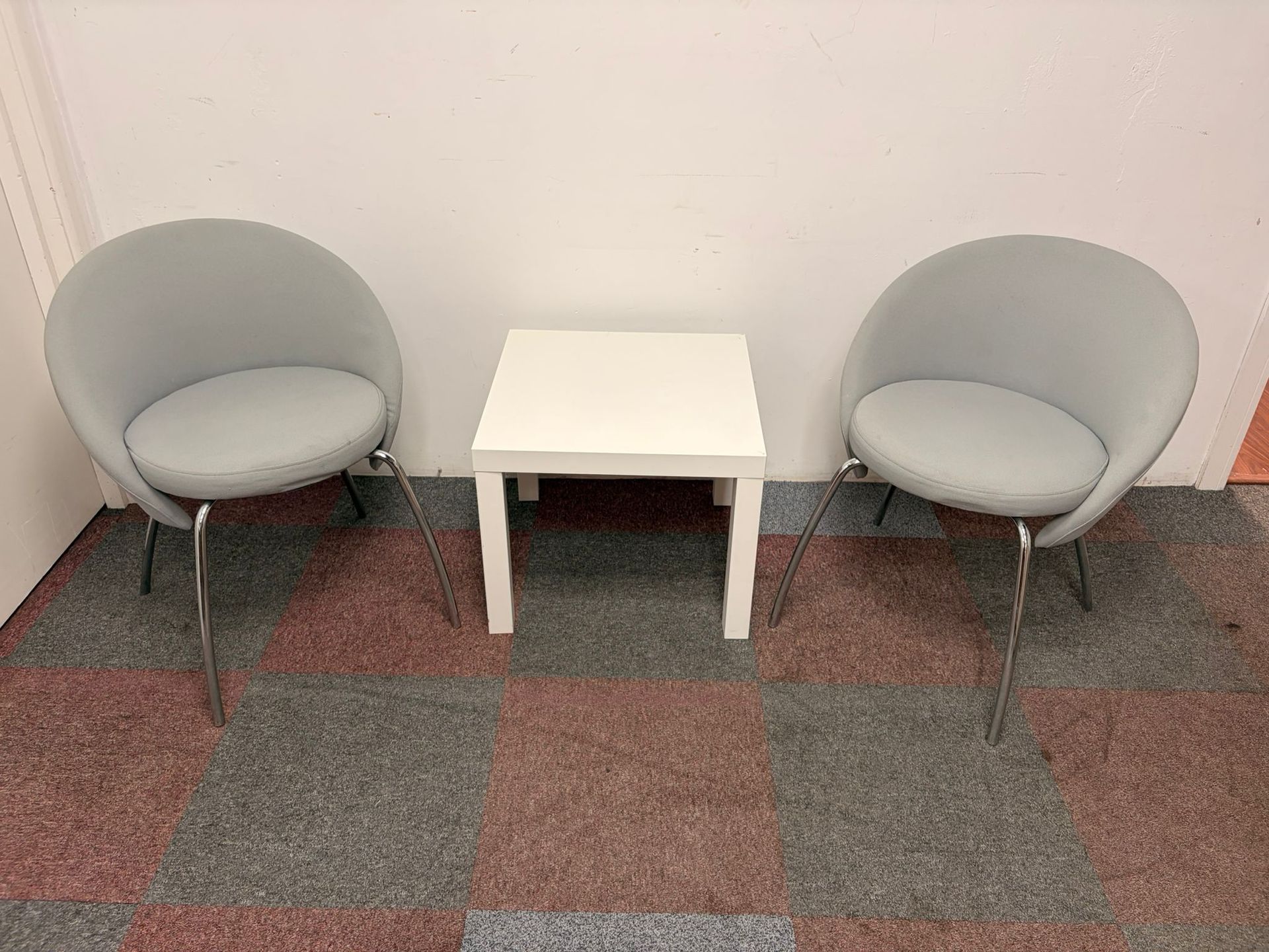 Used Grey Fabric Meeting Chairs
