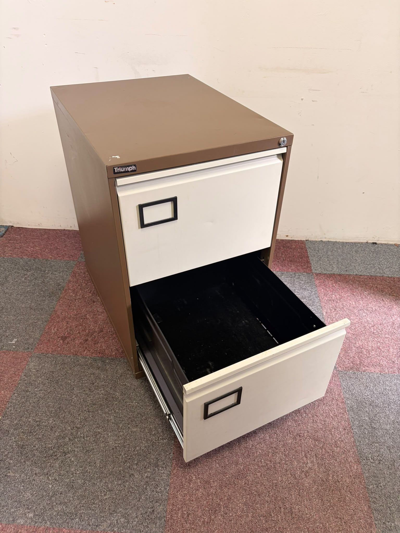 Used Coffee & Cream - Two Drawer Filing Cabinet