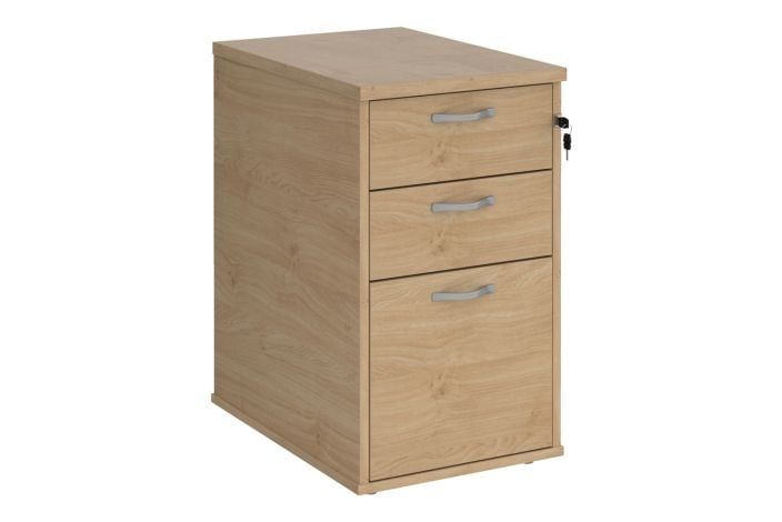 Desk High Pedestal In Oak