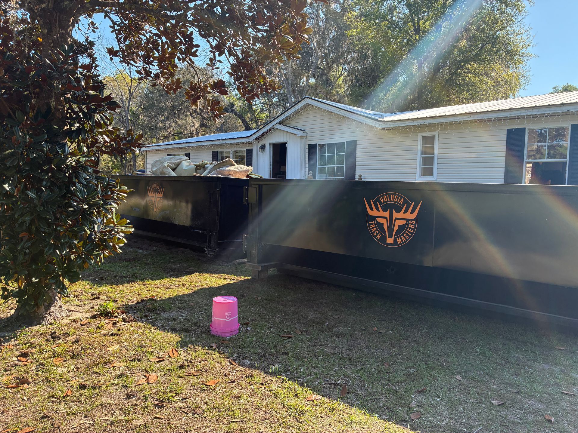 20 yard Volusia Trash Masters dumpster rental in Volusia County Florida