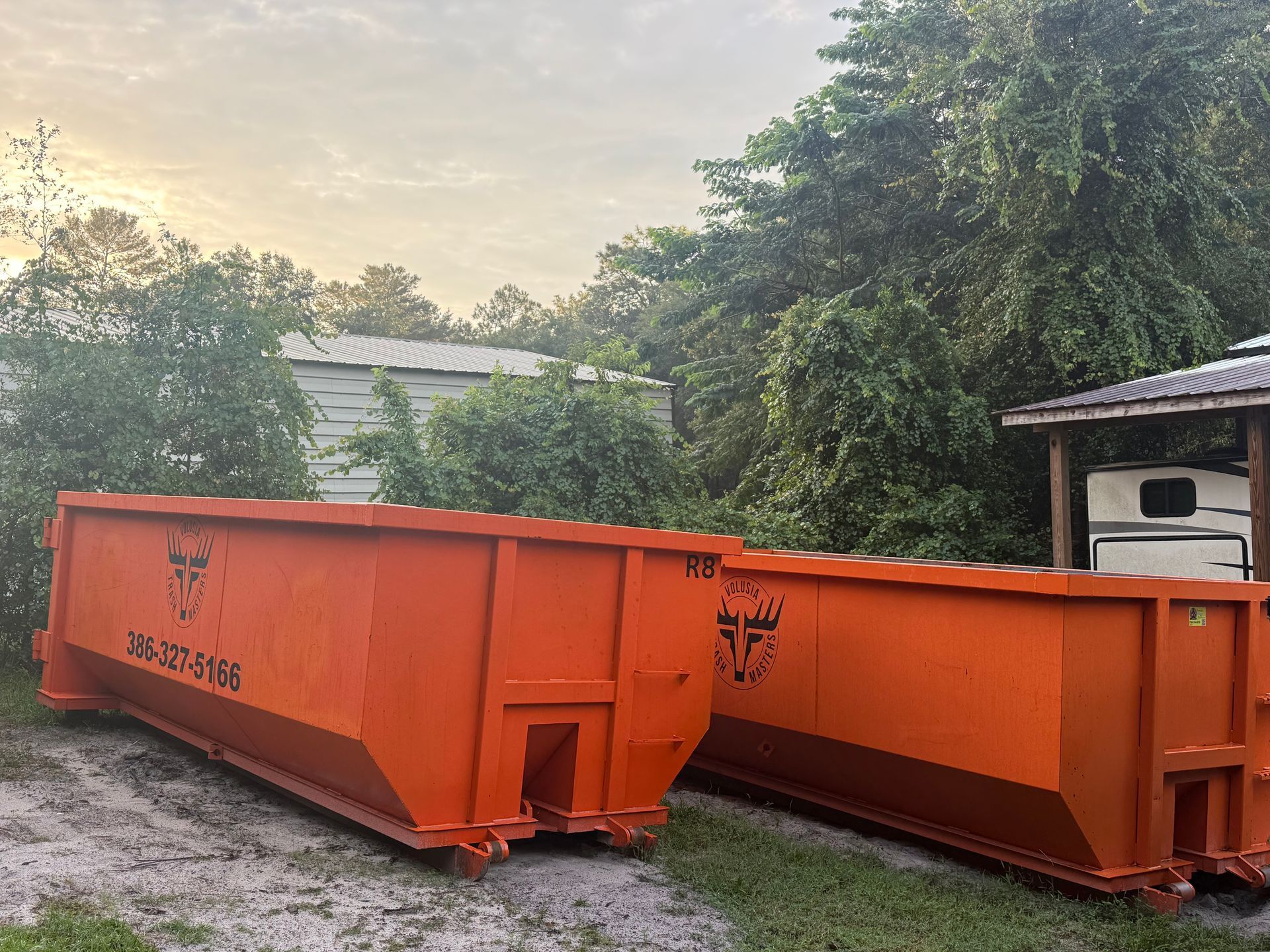 20 yard Volusia Trash Masters dumpster rental in Volusia County Florida