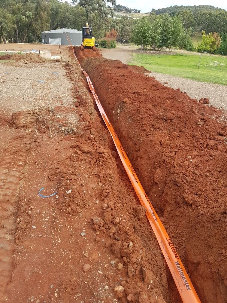 Excavators On Construction Site — Regional Concreting Solutions In Orange, NSW