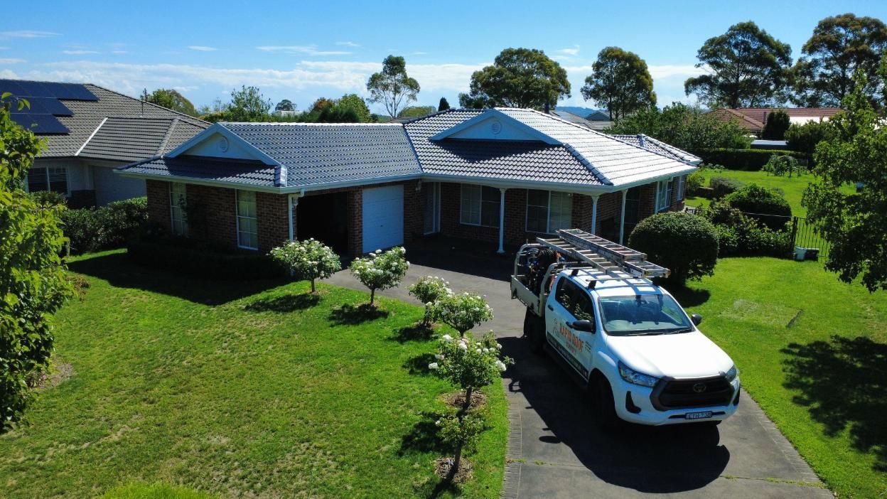 A finished roof restoration in Baulkham Hills
