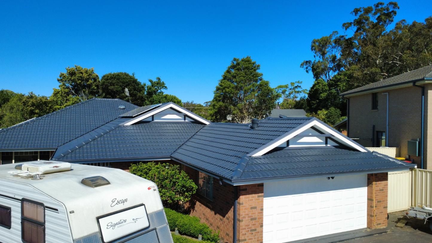 A roof restoration in Blacktown