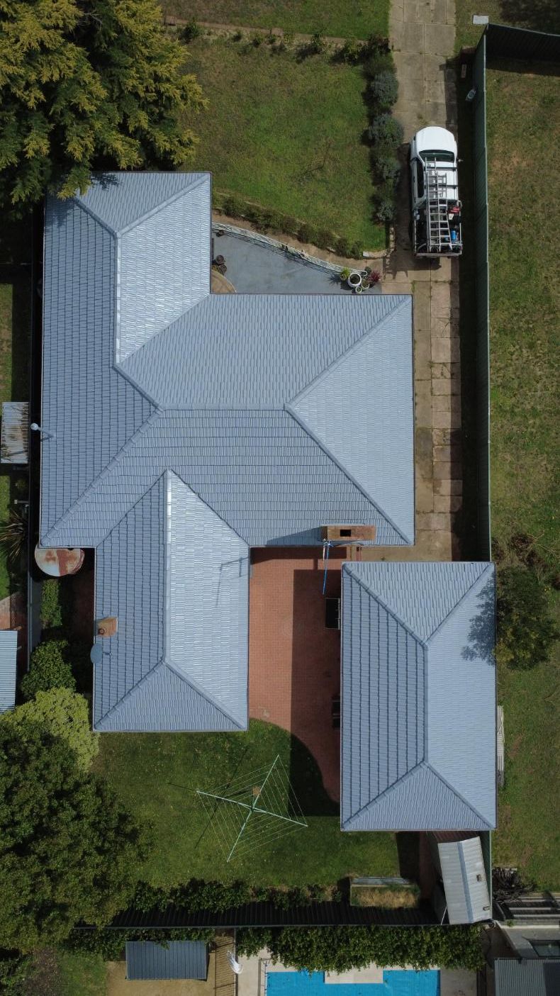 A finished roof restoration in Emu Plain