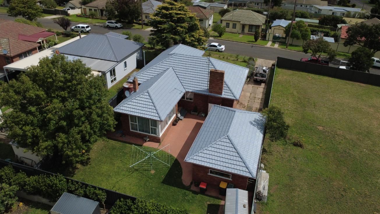 A roof restoration finished in emu plains