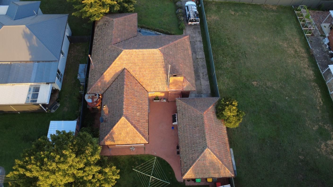 Before a roof restoration in Quakers Hill
