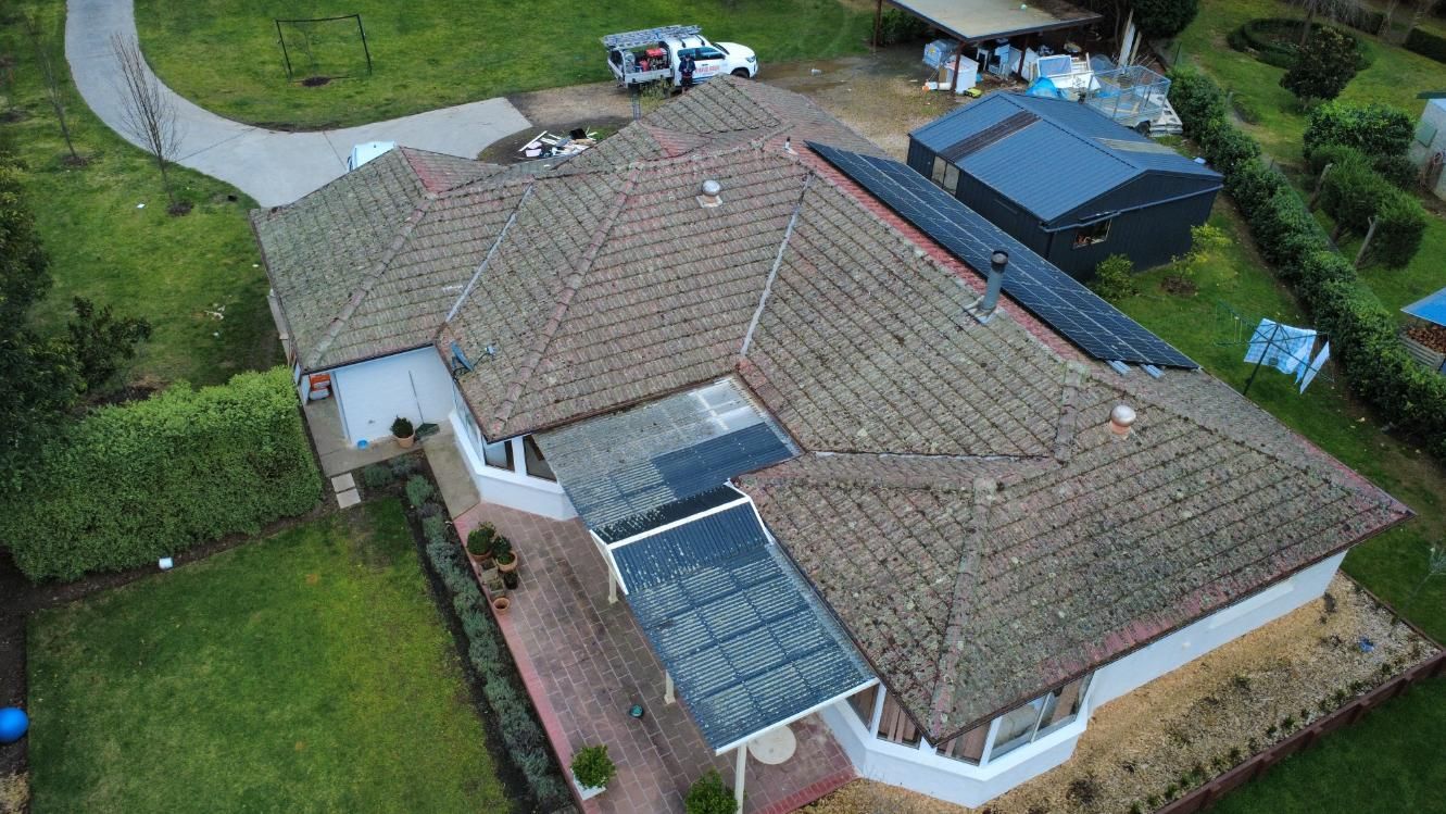 Before a roof restoration in Bligh Park