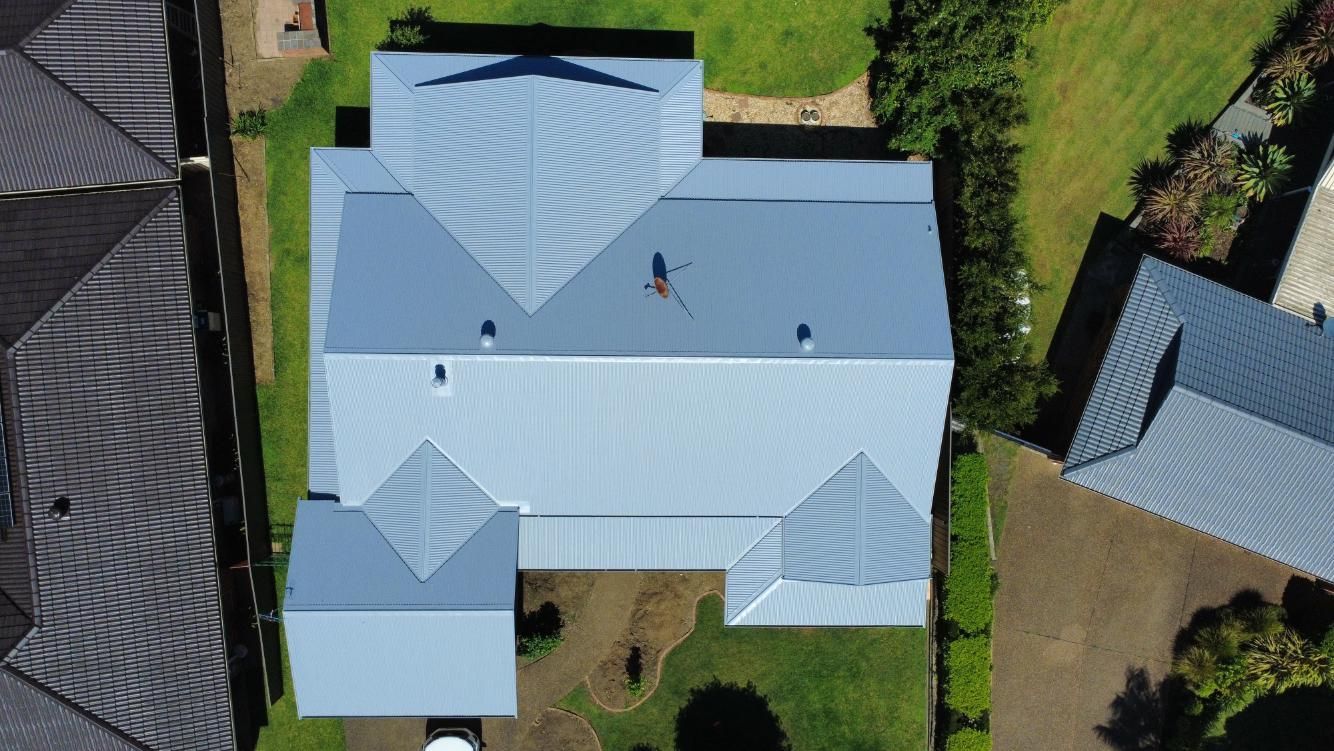 A roof restoration project in Blacktown