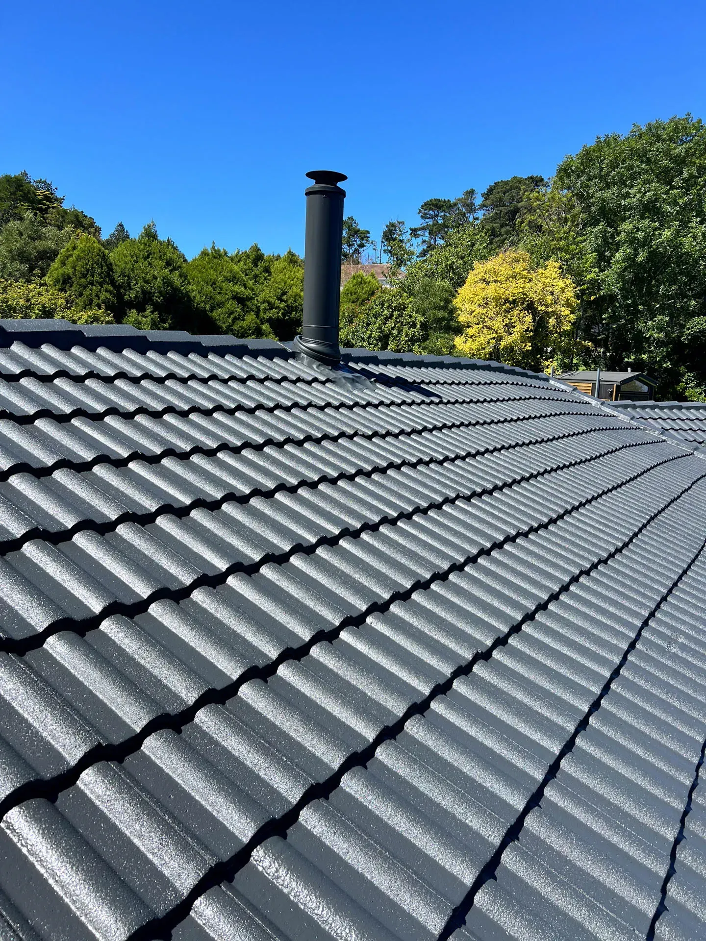 A roof that has been restored in Sydney