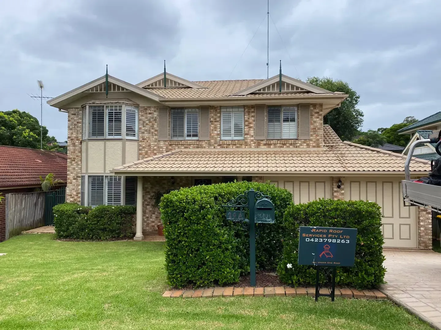 A restored tiled roof in Bowral