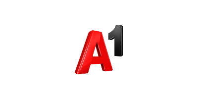 Rdeča "A" poleg črne "1". Znaki so videti tridimenzionalni na belem ozadju.