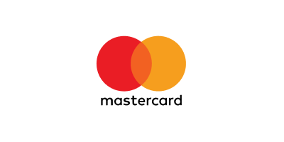 Logotip Mastercard: prekrivajoči se rdeči in oranžni krogi z besedilom »mastercard« spodaj.