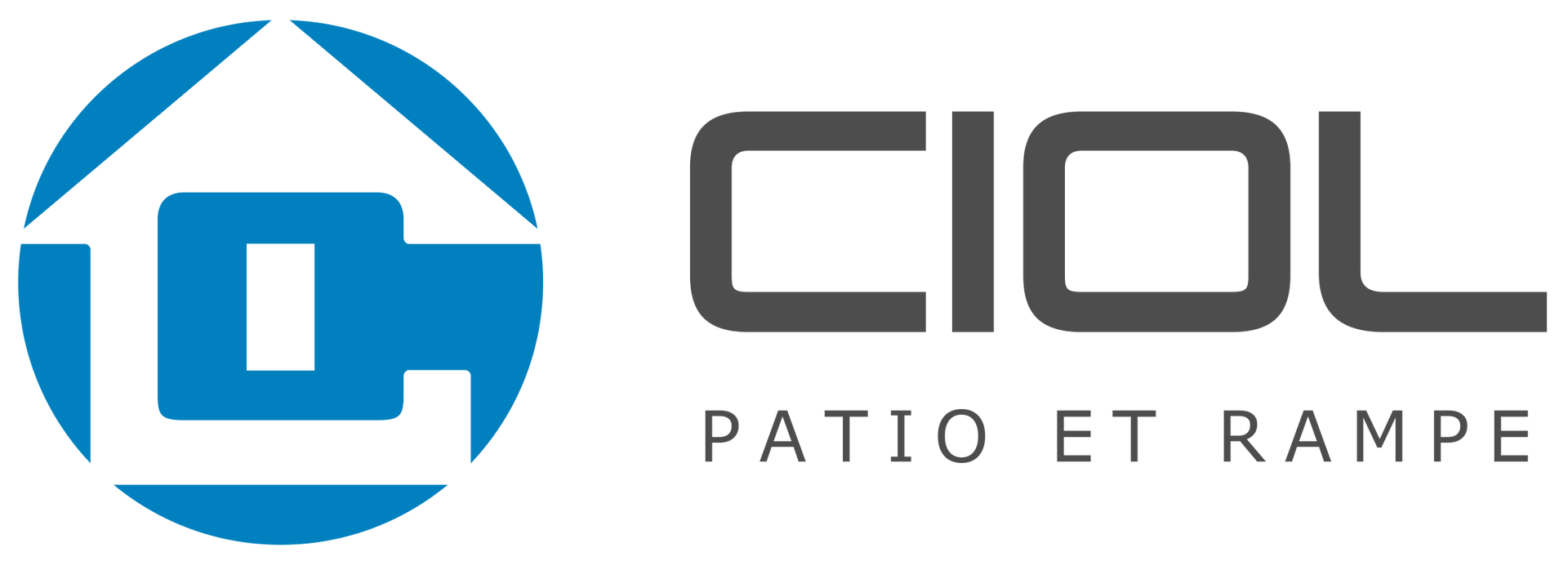 Un logo pour une entreprise appelée ciol patio et rampe