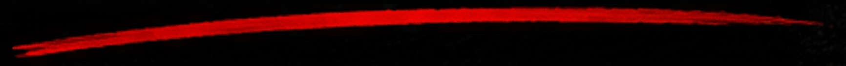 Thin red curved line on a black background