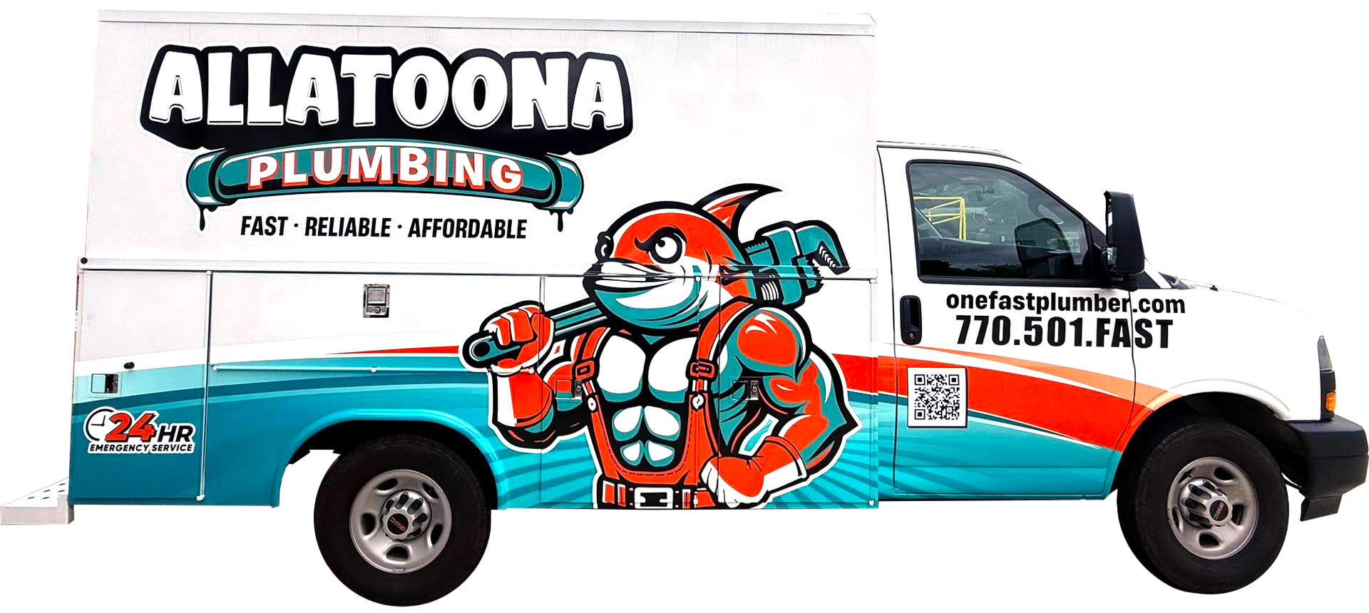 Plumbing truck with