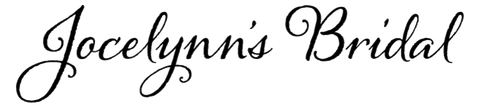 Jocelyn's Bridal logo in black script on a white background