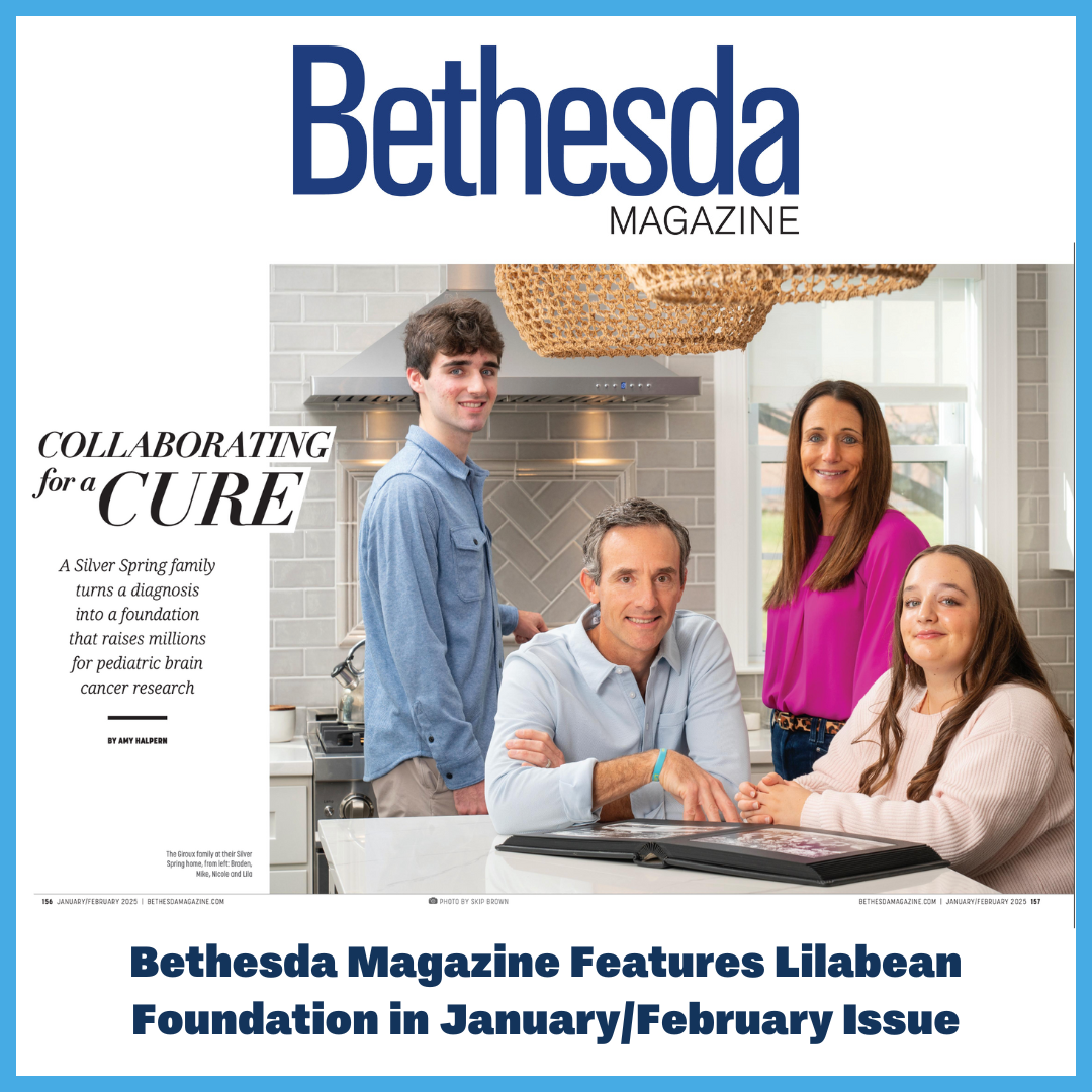 Bethesda magazine features The Lilabean Foundation hero in January/February Issue