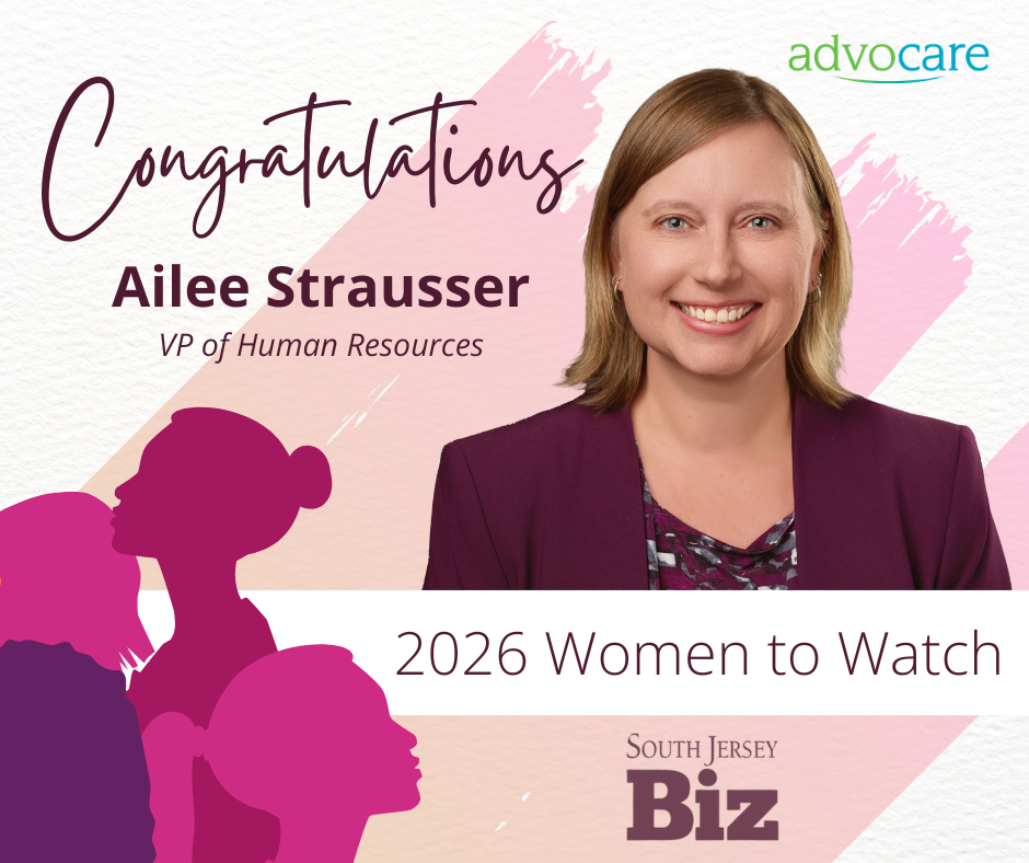 Ailee Strausser portrait with “Congratulations” and “2026 Women to Watch” award graphic in pink and purple